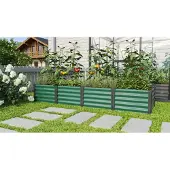 Pergart Vitavia, Hochbeet "Linus IN & OUT 401 L", seegras/ schwarz, L