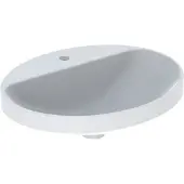 Geberit Einbauwaschtisch VariForm 55x45cm, m HLB, o Ü, ov., US glas./we