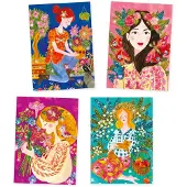 Djeco Glitzerbilder - Blumenduft - - One Size - Kreatives Spielset