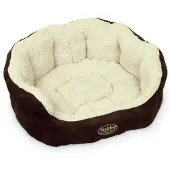 Nobby Hundebett Taika braun/wollweiß, Maße: 86 x 70 x 24 cm