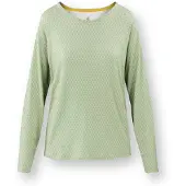 Pip studio Tina Long Sleeve Top Thousand Leaves in Grün | Gr.: L