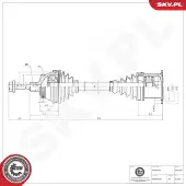 ESEN SKV Antriebswelle 40SKV050
