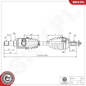 ESEN SKV Antriebswelle 40SKV073