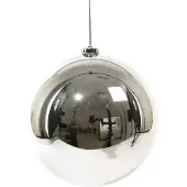 Décoris Christbaumkugel, silber, Kunststoff, Ø 20 cm