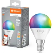 Ledvance SMART+ MATTER Classic, 4,9 W, 0,5 W, E14, 470 lm, 20000 h, Multi, Weiß