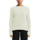 QS Strickpullover mit Strickmuster und Rundhalsausschnitt