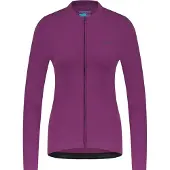 Shimano Woman's KAEDE Thermal Long Sleeve Jersey, Purple