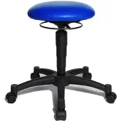 Topstar BALANCE 10 - Arbeitsstuhl Arbeitshocker Blau Stoff