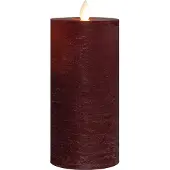 Annas collection Stumpenkerze-USB Wachs 15 x 7,5 cm Bordeaux (rood)