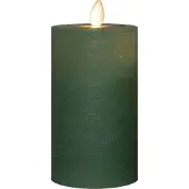 Annas collection Stumpenkerze-USB Wachs 12,5 x 7,5 cm Jade (groen)
