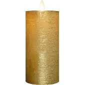 Anna's Collection Stumpenkerze-USB Wachs 15 x 7,5 cm Gold (geel)