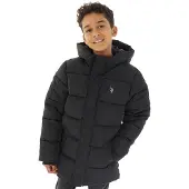 U.S. POLO ASSN. Mäntel Junge Schwerer Steppmantel Schwarz
