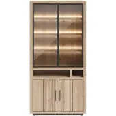 Henders & Hazel Pavie Buffet mit LED Eiche Furnier/Metallgestell 100x215 cm