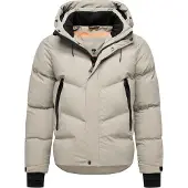 STONE HARBOUR Herren Winterjacke Livianoo mit abnehmbarer Kapuze & Fleece-Taschen