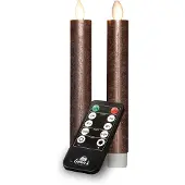 Annas collection Tafelkerze-USB Wachs 18 cm Bronze (bruin)