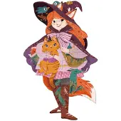 Djeco -Bodenpuzzle: Lily die Hexe - 36 Teile