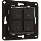 Shelly Home Shelly Accessories Wall Switch 4 Wandtaster 4-fach Schwarz