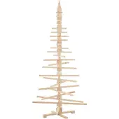vidaXL Weihnachtsbaum Holz zum Schmücken 210 cm Massivholz Kiefer 4103973