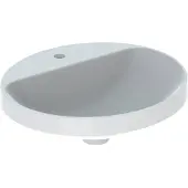 Geberit Einbauwaschtisch VariForm oval 500x450mm m HL o ÜL we KT