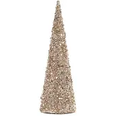 Goodwill Weihnachtsbaum Perlen Gold-Creme H 43 cm