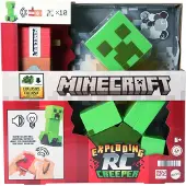 Mattel Minecraft explodierender ferngesteuerter Creeper mit Lichtern und Geräuschen, 10 Explosionspartikel und DLC-Code, 6 Jahr(e), Minecraft, Grün, Kunststoff