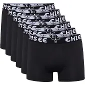 Chiemsee Boxershorts "Boxershort Boxer Briefs, Regular Fit 6P 6er Pack", Herren, Gr. 3XL, schwarz, Obermaterial: 95% Baumwolle CO. 5% Elasthan EL., Unterhosen Boxershorts