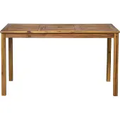 Möbilia Gartentisch 135x80 cm | für 4-6 Personen | Akazie-Holz natur | 31020004 | Serie GARTEN