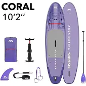 Aqua Marina Coral, Aufblasbares Kajak, 1 Person(en), 105 kg, Hellgrau, Violett, EVA (Äthylen-Vinylazetat), Polyvinylchlorid (PVC), 3100 mm