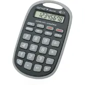 Genie 982 AM, Tasche, Einfacher Taschenrechner, 8 Ziffern, 1 Zeilen, Akku, Schwarz, Grau