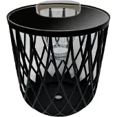 COOTAB Cooler Table Beistelltisch "4-in-1 Loungetisch mit Acryl-Weinkühler Dubai 45 cm schwarz", schwarz, B:45cm H:45cm, Tische, Beistelltisch, Wetterfest, Pflegeleicht, Hitzebeständig, Stapelbar