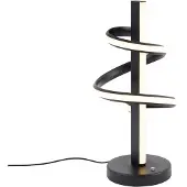 QAZQA Design Tischleuchte Schwarz inkl LED, Dimmbar mit 3 Stufen Schalter Rolla