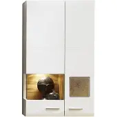 Innostyle Fun Plus Hängevitrine inkl. LED-Beleuchtung Holzwerkstoff Weiß/Braun