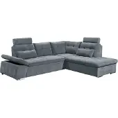 ED-Lifestyle Polstermöbel ED Lifestyle Nalo 2F Rec Sofa 2-teilig Holzwerkstoff/Nosag Anthrazit