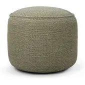 Ethnicraft Donut Sitzpouf karierter Stoff 50x50x40 cm