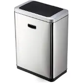 Durable Sensor Abfalleimer NO TOUCH Duo 2x20L, 342423 silber