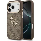 GUESS Apple iPhone 17 Pro Hülle - Kunststoff - - Backcover/Hard Case - Braun