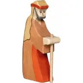 Holztiger Hirte mit Stab 2