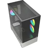 Sharkoon Gehäuse MK7 ARGB mATX 2xGlas schwarz - Gehäuse