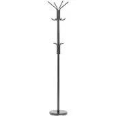 Beliani KLEIDERSTÄNDER Metall schwarz 185 cm Claxton