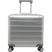Alumaxx Business Trolley Gravity, Hauptfach, herausnehmbares Fächerfach, Teleskopgriff, abschließbar, B 440 x T 225 x H 420 mm, Aluminium, silber