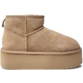 Emu Schuhe Australien botki stinger micro flatform almond W13082Almond