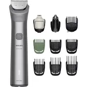 Philips All-in-One Trimmer 5000 Series MG5921/15 10-in-1-Trimmer, Hellgrau, 0,5 mm, 1,6 cm, 1 mm, Gesicht, Kopf, Nase, Metall