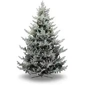 Oosterik Home Kunstweihnachtsbaum Reykjavik frost H240 cm (bruin;wit)