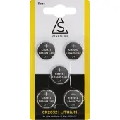 B2X Knopfzelle CR2032 3 Volt Lithium Batterie, 5er-Pack für elektronische Geräte