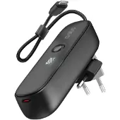 SBS Powerbank Hybrid 5000 mAh PD 20W mit integrierter Buchse