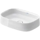 Duravit Zencha Aufsatzbecken 550 mm, ohne Hahnloch, 2373550079, Farbe: Weiß Hochglanz