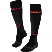 Falke Skisocken SK Compression Wool Damen Black-Neon Red-Schuhgröße 35 - 38