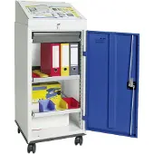 Stumpf & Kossendey Werkzeugschrankset mit Pultaufsatz H1310xB500xT500mm lichtgrau/enzianblau