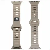 Evelatus Strap Watch 42/44/45 Sport Silicone Loop Beige Grey