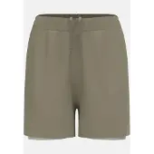 Odlo Essentials 4 Inch 2-in-1-Laufshorts 2.0, Damen - , Farbe:40460 vetiver - agate gray, Größe:XS